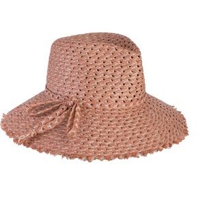 Eric Javits Ellie Straw Hat in Terracotta